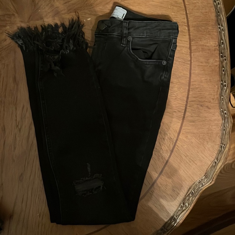 Black skinny jeans from free people
